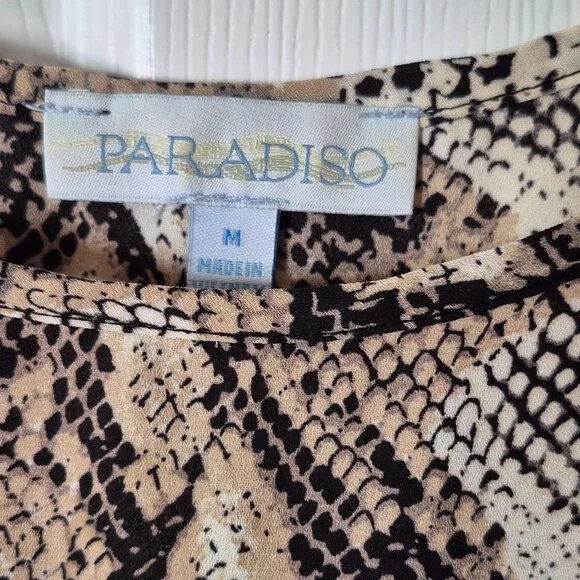 PARADISO Python Snakeskin Print T-Shirt - Picture 4 of 5